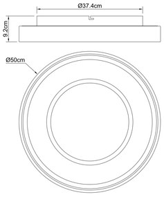 GLOBO GOFFI 48398-40 Stropné svietidlo