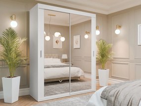 Zrkadlová skriňa Satingo 160 V, Farby: Biela