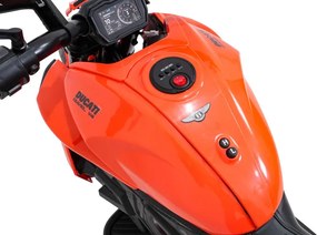 Elektrická motorka Ducati Diavel x Bentley oranžová