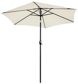 LONGWELL INDUSTRIAL LTD Skladací záhradný slnečník 210 cm - béžový