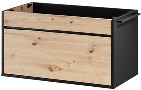 Závěsná skříňka pod umyvadlo Mossa 58 80 cm dub Artisan/černá