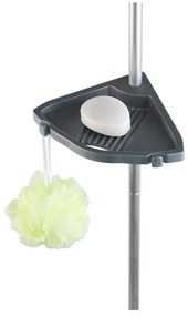 Sivá teleskopická nástenná polička do kúpeľne Wenko Easy