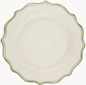 Ručne maľovaný raňajkový tanier Scalloped