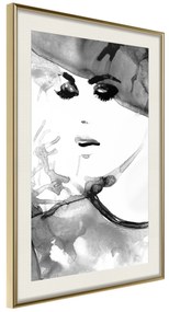 Artgeist Plagát - Elegance in Love [Poster] Veľkosť: 20x30, Verzia: Zlatý rám s passe-partout