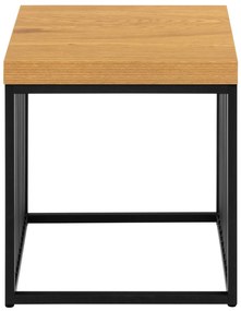 Actona Odkladací stolík Strington - dub divoký / čierna