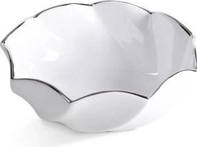 Dekorstudio Dekoratívna keramická misa MELIA 25x10x8 cm - biela