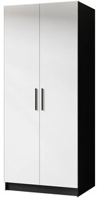 Skriňa Gold 2d Čierna/Biela