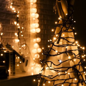 Vianočné svetielka vonkajšie FLASH teplá biela 100 LED