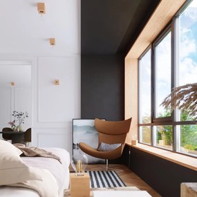 Stropné svietidlo v prírodnej farbe 10x10 cm Gabi – Sollux