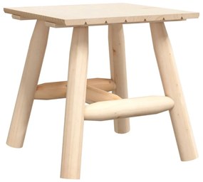 vidaXL Príručný stolík 49x49x50 cm smrekový masív