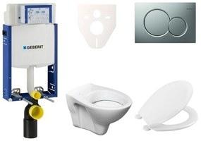 Cenovo zvýhodnený závesný WC set Geberit na zamurovanie + WC S-Line S-line Pro 110.302.00.5NR3