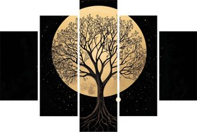 Obraz – Strom v zlatom splne I. (150x105 cm)
