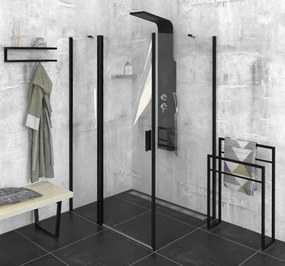 Polysan Polysan, ZOOM LINE BLACK štvorcová sprchová zástena 900x900mm, číre sklo, ZL5415B