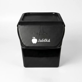 VILDE Úložný box na zemiaky a cibuľu s vetraním, VEGBOX sivý (14l - 10kg zemiakov)