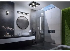 Ledvance-LED Kúpeľňové nástenné svietidlo ORBIS FLAME 3xLED/5,5W/230V IP44 čierna