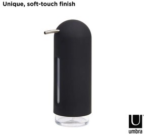 Čierny plastový dávkovač mydla 350 ml Penguin – Umbra