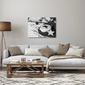 Sklenený obraz - Zimné cappuccino (70x50 cm)