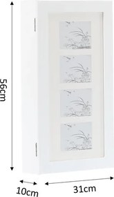 Závesná šperkovnica LADY CHIC biela PHO1240