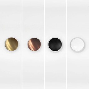 Rea Olivia, voľne stojaca 170x77 cm, biela, čierny click-clack, KPL-W6507