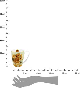 Porcelánový hrnček Van Gogh Sunflowers 350 ml sada 2ks