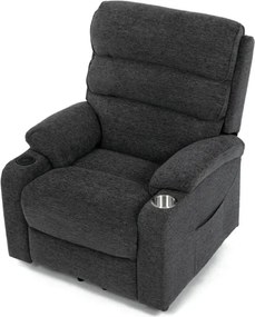 Polohovacie kreslo sivé, elektrické TV-S8348 GREY2