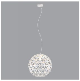 Auhilon Luster na lanku FROZEN 1xE27/60W/230V pr. 50 cm biela AU0238