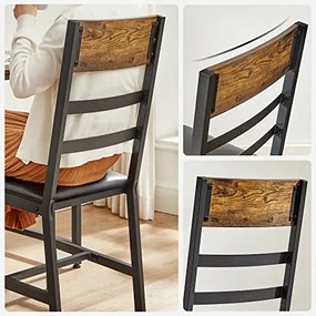 Jedálenské stoličky 2 ks VASAGLE LDC095B01