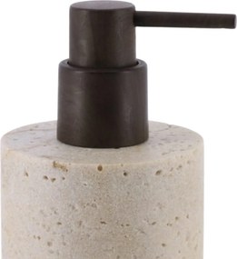 Dávkovač mydla Glavan, béžová/s drevenými prvkami, 320 ml