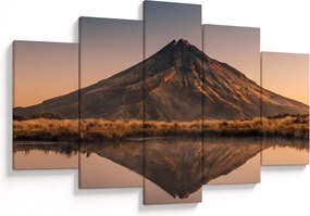 Obraz odrazu hory Taranaki, Nový Zéland (150x105 cm)