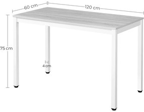 Čierny jedálenský stôl TESSA 120x60