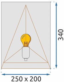 Toolight, nástenné svietidlo 1xE27 APP1095-1W, čierna, OSW-04411