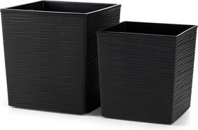 Květináč FLORE RIFLO 29,5x30,5 cm černý