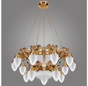 Kemar OW150 - Luster OURO EAGLE 15xE27/60W/230V + 6xE27/100W/230V