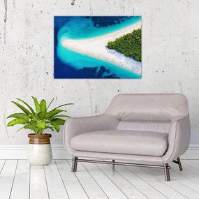 Sklenený obraz - Ostrav Hvar, Chorvátsko (70x50 cm)