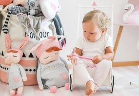 Spiaca bábika Angela šedá s menom Sofinka 42 cm