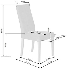 Halmar Jedálenská stolička DIEGO, dub sonoma/INARI 93