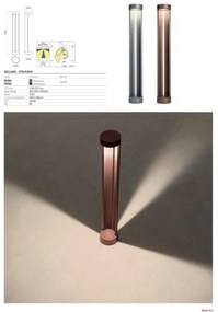 Redo 90365 - LED vonkajšie svietidlo ZEUS LED/11,5W/230V 3000K 75 cm IP54 antracit