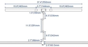 Brilagi - LED Stmievateľná dotyková stolná lampa VARIO LED/24W/230V 3000-6500K biela