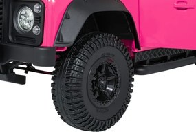 Elektrické autíčko Land Rover Defender 110 SVX ružové