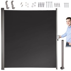 IKO Rolovacia markíza LUARO na terasu 160 x 300 cm - čierna