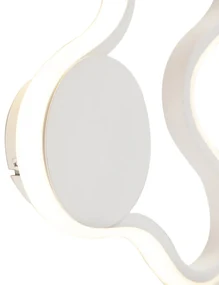 Moderná nástenná lampa biela vrátane LED - Plomp