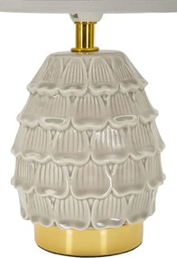 Stolná lampa Pigny 30,5 cm sivá
