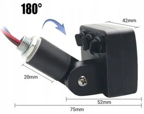 LED Vonkajší reflektor so senzorom LED/30W/230V 4000K IP65 čierna