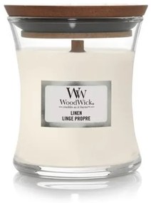 WoodWick Vonná sviečka WoodWick – Linen 85 g