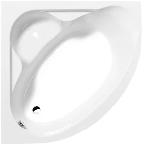 Polysan Nila rohová vaňa 120x120 cm, biela 10111 NL1200