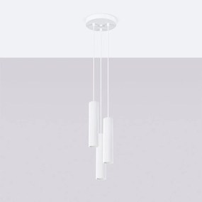 Biele závesné svietidlo ø 19,5 cm Gleam – Sollux