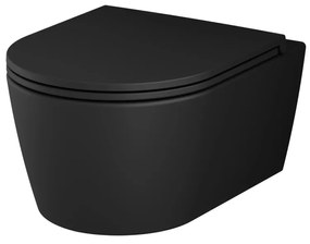 Závesné WC AM.PM Func CFA1700MBSC bezokrajové, so sedadlom Microlift, čierne