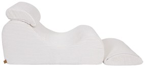 MeowBaby® Detské dizajnové kreslo Wave White