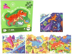Lean Toys Puzzle 4v1 - Dinosaury