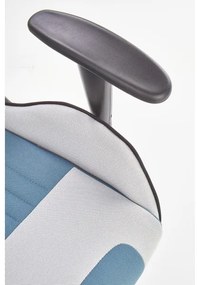 Kancelárska stolička KODA svetlosivá/modrá